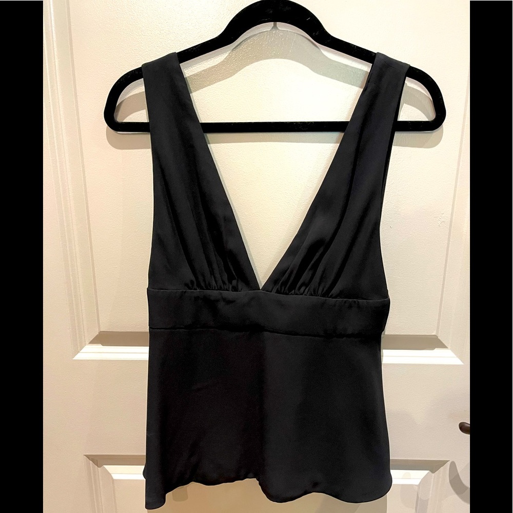 Forever 21 Contemporary Black Chiffon Top